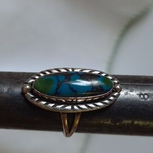 Vintage Sterling Turquoise Ring